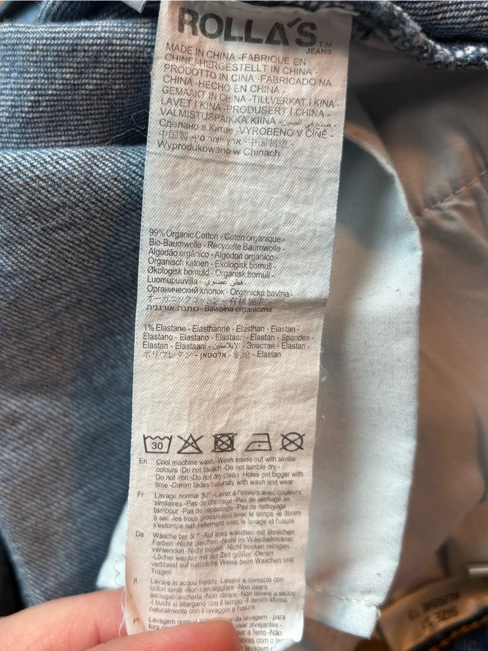 ROLLA’S Eastcoast Wide Leg Flare Jean - Silverlake High Rise Size 31 / US 12 - Picture 14 of 15
